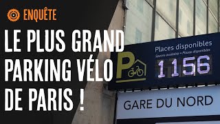 Un parking vélo Gigantesque à Paris  Gare du Nord [upl. by Liartnod]