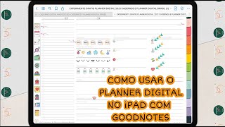 COMO USAR O PLANNER DIGITAL GRATUITO NO iPAD COM APP GOODNOTES [upl. by Scutt952]