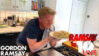 Gordon Ramsay Cooks Carbonara in Under 10 Minutes  Ramsay in 10 [upl. by Asilim]