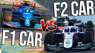 Can An F2 Car Keep Up With An F1 Car [upl. by Aneehsar]