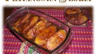 Receta Platanos en Gloria Guatemala [upl. by Aanas]