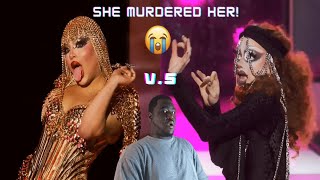 RPDR S16 EP12 Lipsync Reaction  Elimination  Morphine Love Dion vs Dawn [upl. by Shannah]