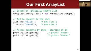 21 Nick Troccoli CS 106A Programming Methodology Spring 2017 Arraylist [upl. by Power]