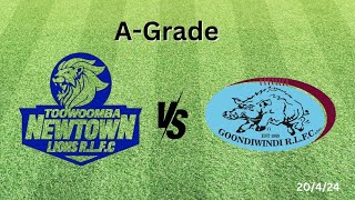 Newtown Lions v Goondiwindi Boars A  Grade 20424 [upl. by Alletnahs]