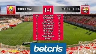 EN VIVO  Cobresal vs Barcelona [upl. by Arehs725]