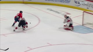 Evgeni Kuznetsov scores vs Devils and does the Bird celebration 3 jan 2024 [upl. by Niessuh]