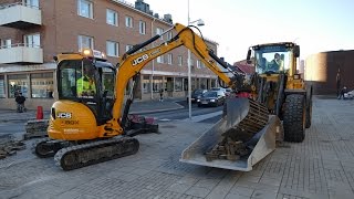 JCB 8035ZTS with Scanlaser and Indexator RT10 Tiltrotator [upl. by Silverts]