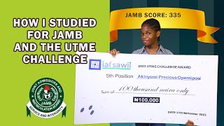 Akinyemi Precious scored 335 in 2023 JAMB UTME And Took 5th Place In 2023 UTME Challenge [upl. by Tenneb]