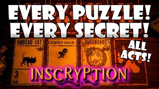 All Puzzles and Secrets in Inscryption All Acts [upl. by Ahsyekal]