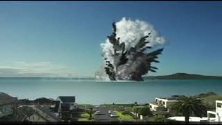 Tonga Underwater Volcanic Eruption Caught by a CCTV tonga [upl. by Rhyner]