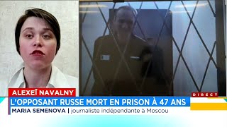 Lopposant russe AlexeÃ¯ Navalny mort en prison Ã 47 ans  Entrevue [upl. by Egoreg]