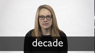 How to pronounce DECADE in British English [upl. by Farrison]