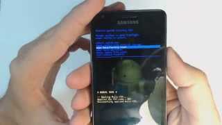 Samsung Galaxy S2 I9100 hard reset [upl. by Eecyak649]