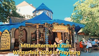 Mittelaltermarkt zum Winzerfest 2024 in Freyburg [upl. by Dde111]