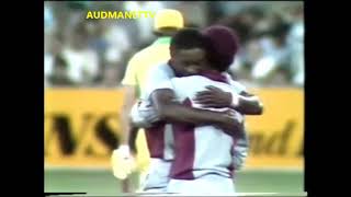 Eldine Baptiste bowls a Jaffer World Series Cricket 1984 [upl. by Otnas]