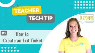 How to Create an Exit Ticket in Google Forms  Quick Teacher Tech Tip [upl. by Adamik708]