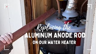 How to Replace the Anode Rod on a Water Heater  Solving the Well Water Sulfur Smell [upl. by Lleroj787]