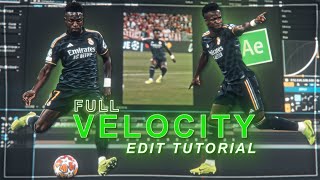 Full velocity edit tutorial on after effects [upl. by Nelyk]