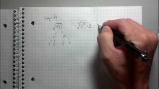 Simplifying Radicals  Best Explanation [upl. by Ejrog164]