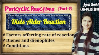 Diels alder reaction Organic Chemistry in Hindi  Cycloaddition reaction pericyclic for NET and GATE [upl. by Aisatal]