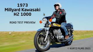 Allen Millyard 1000 Kawasaki H2 four cylinder two stroke Road test short [upl. by Arahsak]