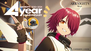 Arknights 4th Anniversary  Official PV [upl. by Nosirb]