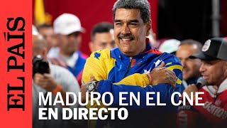 DIRECTO Nicolás Maduro vista CNE tras resultados de las elecciones en Venezuela  EL PAÍS [upl. by Enrol]