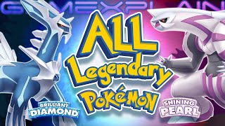 All Legendary Pokémon Locations in Brilliant Diamond amp Shining Pearl Guide amp Walkthrough [upl. by Lawley]