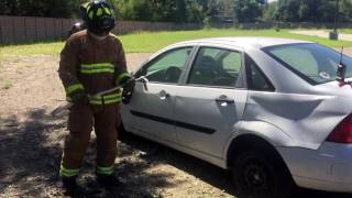 Easiest way to gain access to any vehicle using a Halligan Tool [upl. by Lenuahs]