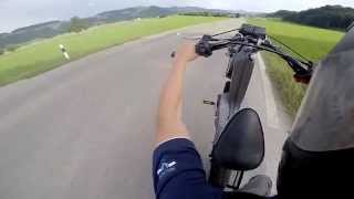 Tomos Mofa 65 CCM nach dem Tuning  Wheelie GoPro Hero 3 [upl. by Eslehc]