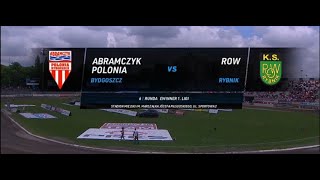 eWinner 1 Liga Żużlowa Abramczyk Polonia Bydgoszcz  ROW Rybnik [upl. by Wixted]