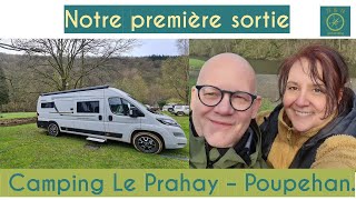 20  FR Premier weekend avec notre nouveau fourgon  Camping Le Prahay Poupehan Ardennes belges [upl. by Crescen]