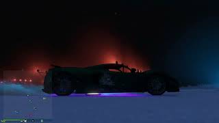 GTA V Online  CHEVAL TAIPAN AT THE AIRPORT ON FOGGY SNOWY NIGHT [upl. by Trebmal]