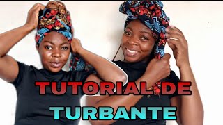 2 FORMAS DE FAZER TURBANTE COM CAPULANA PASSO A PASSO [upl. by Adlemy]