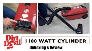 1997 NIB Dirt Devil 1100 Watt Cylinder Vacuum Cleaner Unboxing [upl. by Schwitzer]