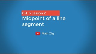 Midpoint of a line segment Lesson 2 [upl. by Edith]