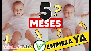 🔔👶🏼 EJERCICIOS para ESTIMULAR BEBÉS de 5 a 6 MESES Estimulación temprana [upl. by Barthol]