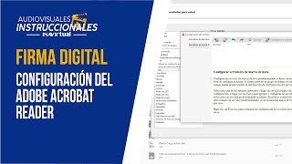 Firma Digital  Configuración del Adobe Acrobat Reader DC [upl. by Sirad]