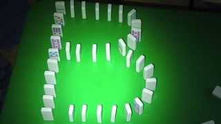 Learn how to write the ABCs DOMINO EFFECT STYLE Alphabet Dominoes [upl. by Llednol]