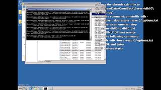 Data Protector  IDB restore obrindexdat [upl. by Annait]