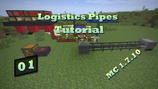 Logistics Pipes Tutorial  1  HUD Glasses amp Pipe Controller [upl. by Ylsew]