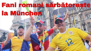 Rumänische Fans feiern am Münchner Marienplatz ihren 30 Sieg über die Ukraine EM 2024 [upl. by Nicholson684]