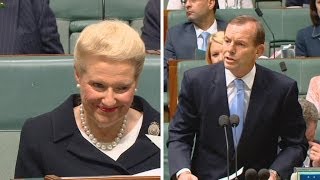 Labor MPs erupt in laughter as Abbott calls for Bishop to be Speaker [upl. by Chernow]