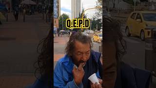 QEPD LUCAS VIVÍA EN UNA ALCANTARILLA shorts historia calle bogotá viralshorts viralvideo [upl. by Airetas]