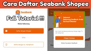 Cara Daftar Seabank Shopee Terbaru 2022  Full Tutorial  Verifikasi Seabank Shopee [upl. by Swainson]