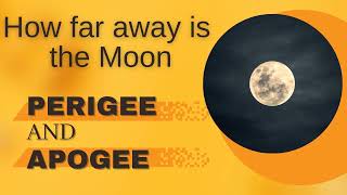 Lunar Perigee amp Apogee  How far away is the MOON [upl. by Joh]