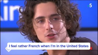 Interview with Timothée Chalamet in French with English translation [upl. by Sanderson]