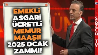 Emekli Memur Maaşı ve Asgari Ücret 2025 Ocak Zammını SGK Uzmanı Kalem Kalem Hesapladı [upl. by Assinna]