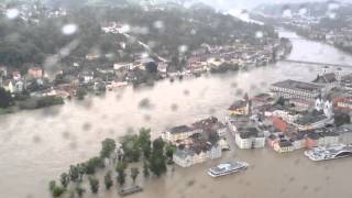 Hochwasser in Passau und Umgebung aus der Luft  Montag 3 Juni 2013 PNPde [upl. by Akitahs664]