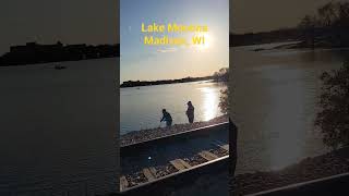 People Fishing For Bluegills amp Crappies At Lake Monona Madison WI fishing [upl. by Ilil]